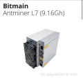 L7 9160M LTC тау-кен машинасы Bitmain Antminer Scrump